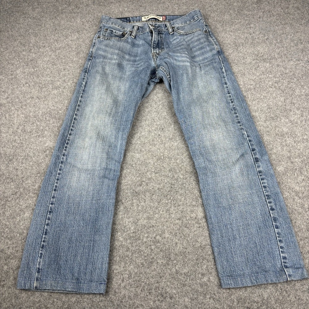 Levi's 514 Jeans Mens 29x32 (Fits 29x28) Slim Straight Y2K Medium Wash Casual
